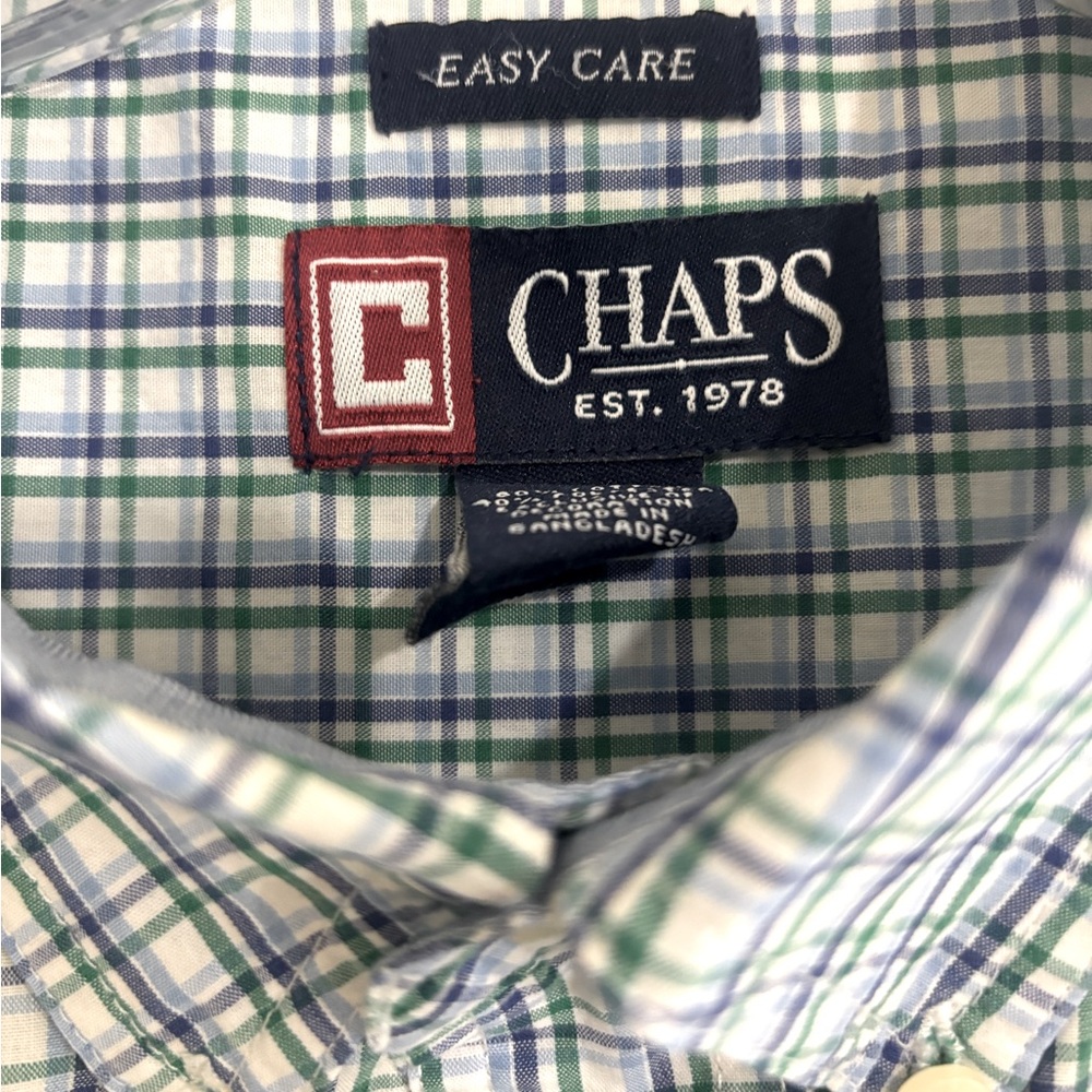 Mens Chaps Short Sleeve Button Down - Picture 3 of 5